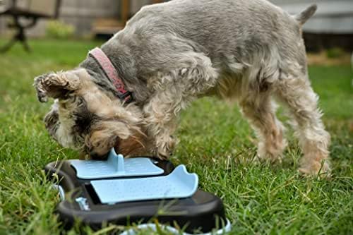 Интерактивна купа-пъзел за кучета Brain Bowl™ с бавно да служат за тренировка на IQ при когнитивни заболявания на кучета