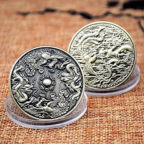 Любима Монета, Възпоменателна Монета, Занаяти с Дракони и Фениксами, Медал, Монета-Предизвикателство, Монета, с Пожелание за Късмет, са подбрани монета