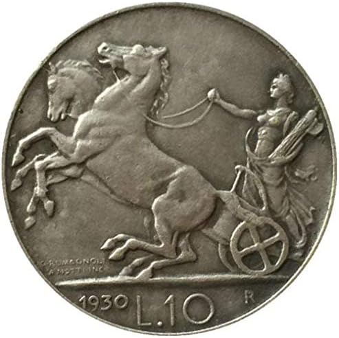 Монета на Повикване 1930 Италия Монети с номинална стойност от 10 Лири Копие на Копие Колекция Бижута Подаръци Колекция от монети