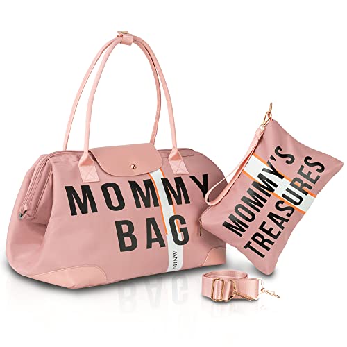 MINW Mommy Bag Пакет за болницата – Атрактивни предмети от първа необходимост за бременни – Голяма чанта за семейна почивка