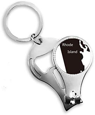 Роуд Айлънд, САЩ Схема на Карти Ножица за Нокти Халка Ключодържател Отварачка за Бутилки Машина За Рязане