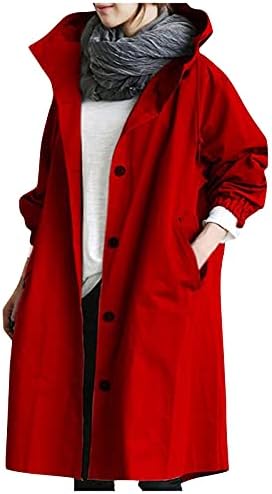 Дамски палта FOVIGUO, Модерни Пролетни Бизнес палто Оверсайз за Жени с дълги ръкави и Копчета, Однотонное Комфортно палто
