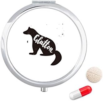 Лакомия Черно-Бял Калъф за Таблетки за Животните Джобен Кутия За Съхранение на Лекарства Контейнер Опаковка