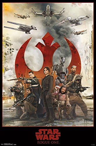 Плакат Trends International Междузвездни войни: войната на един Изгнаник - В събирането на стената, 22,375 x 34, Версия без