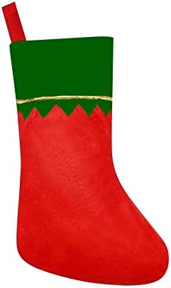 Празничен Състав на Сувенири, Декорация Висулка Подаръци 15 инча Коледа Камина За Тепане САМ Червен за Коледни Чорапи
