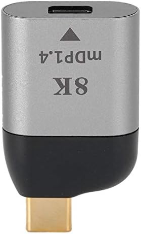 Жак адаптер ASHATA Type C за да се свържете с Mini DP, Преносим конвертор USB C в DisplayPort 4K 60HZ, за Windows,