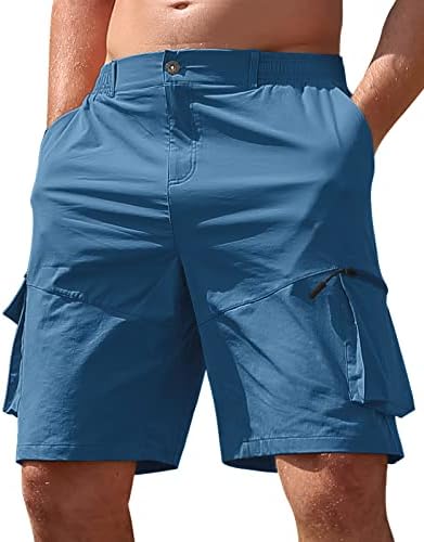 VoLIta Мъжки Туристически Панталони-Карго Леки, бързо съхнещи Ежедневни Панталони за Риболов в Открито къси Панталони