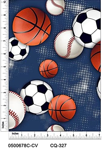 Дизайн на спортен топката от памучна ватирана тъкан двор (синьо, оранжево, бяло)