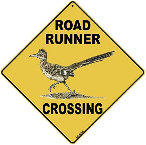 ПЕШЕХОДНИ ПРЕХОДИ Road Runner Crossing 12X 12 Алуминиеви знак (X123)