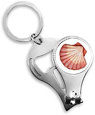 Морски миди сен жак Червена Илюстрация Ножица за Нокти Халка Ключодържател Отварачка за Бутилки Машина За Рязане