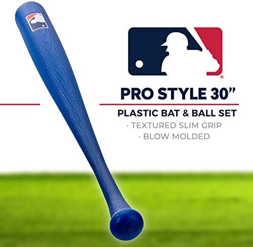 Franklin Спортна Пластмасова бухалка + Комплект топки - MLB Детски Пластмасови бита - Лека детска Бита + Пластмасов бейзболен