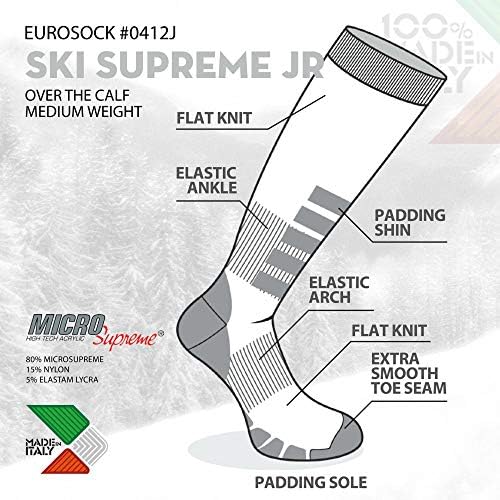 Ски Чорапи Eurosock unisex Supreme Junior за скиори