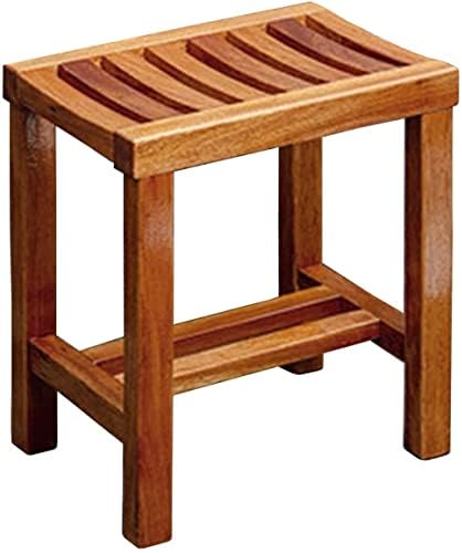GOODBZ Столове за баня, пейка за душата, стол за баня от масивна дървесина, Нескользящий Водоустойчив столче за душ, подходящ