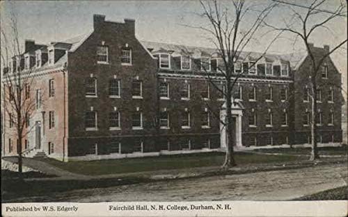 Fairchild Hall, колеж на Ню Йорк Дърам, Ню Хемпшир Оригиналната Антични Картичка
