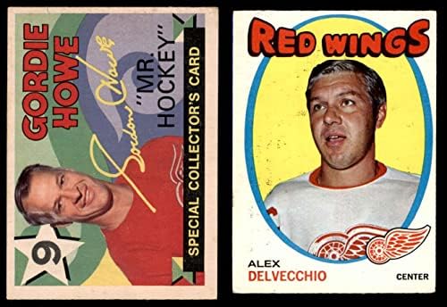1971-72 О-Пи-Джи Детройт Ред Уингс Сет отбор Детройт Ред Уингс (сет) EX/MOUNT Ред Уингс