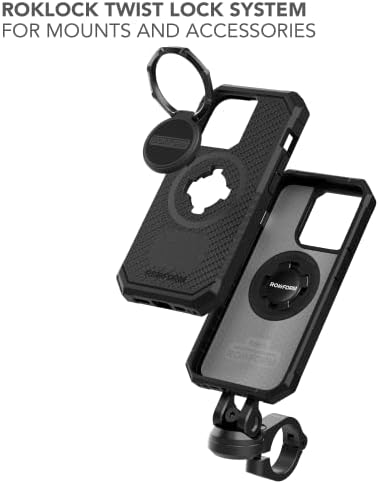 Rokform - Здрав Калъф за iPhone 14 Pro + Магнитно закрепване за телефон на предното стъкло