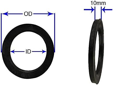 Джанти аксесоари Комплект части от 4-те центрических пръстените на главината с диаметър от 74 мм до 56,6 мм,