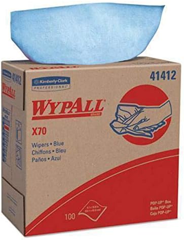 Чистачките на предното стъкло WYPALL X70, Всплывающая кутия, 9,1 x 16,8, Синьо, 100 / Кутия