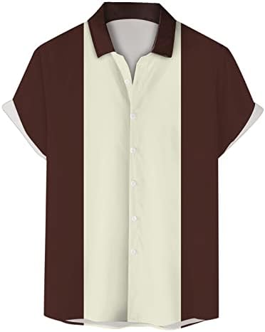 2023 Нова Мъжка Лятна Риза с къс Ръкав и Дигитален Печат в Ивица с 3D Отстрочкой, Плюс Размера на Ежедневни Риза С мек деколте