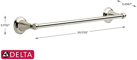 DELTA 79618-BN Windemere 18 инча -закачалка за кърпи, матиран никел SpotShield