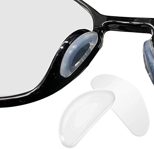 fayle 5 Двойки лепило подложки за носа, Мини силиконови възглавнички за очила, слънчеви очила, слънчеви очила. Аксесоари за
