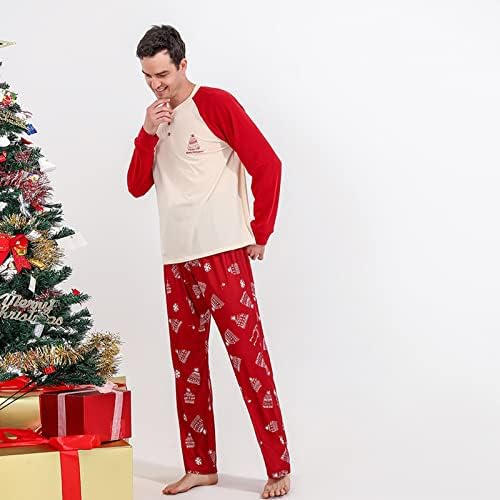 Комплект Дрехи за семейството, Коледна Пижама за Семейството, Подходяща За Семейство Коледно Облекло за Почивка, Пижами за