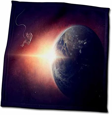 Триизмерен космос - Изображение на астронавти В космоса Със Земните кърпи (twl-255432-3)