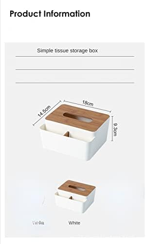 Дървена капак кутии за салфетки MECOSEN за еднократна употреба хартиени Салфетки за лице, Дървена Правоъгълна Притежателя