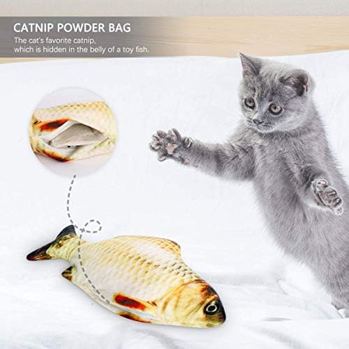 Електрическа Движещата се Играчка ODOLDI Cat Kicker Fish, Реалистична Плюхающаяся Риба, Играчки от коча с Покачивающейся