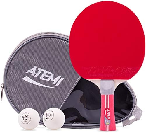 Набор от бита за тенис на маса Atemi Sniper 5 звезди | Комплект от 3 теми | 5-Слойная ракета за пинг-понг,