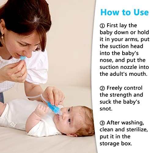 Назален Аспиратор Yiupea Baby & No Need Hygiene Filter, за многократна употреба препарат за носа с футляром