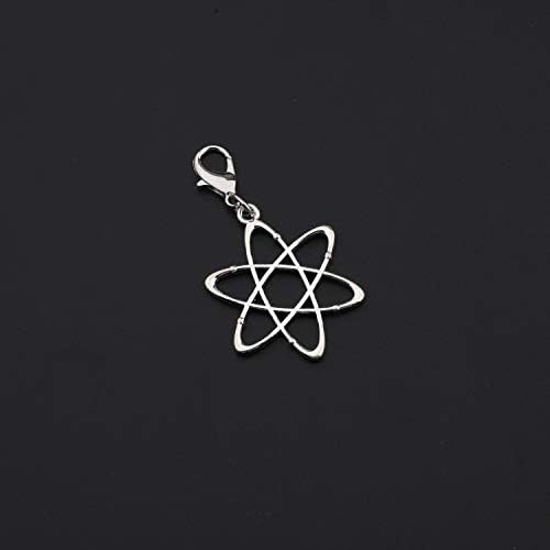 CHOORO Атом Висулка Цип Тегли Атеистични Символ на Бижута Атеизъм Атомен Вихрушка Логото на Бижута Научни Украса на Подарък