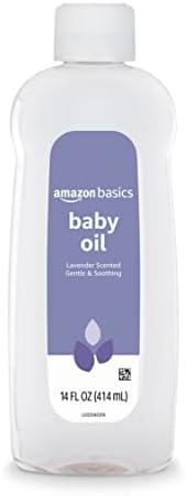 Бебешко олио Basics с аромат на лавандула, 14 течни унции, 1 опаковка (по-рано Solimo)
