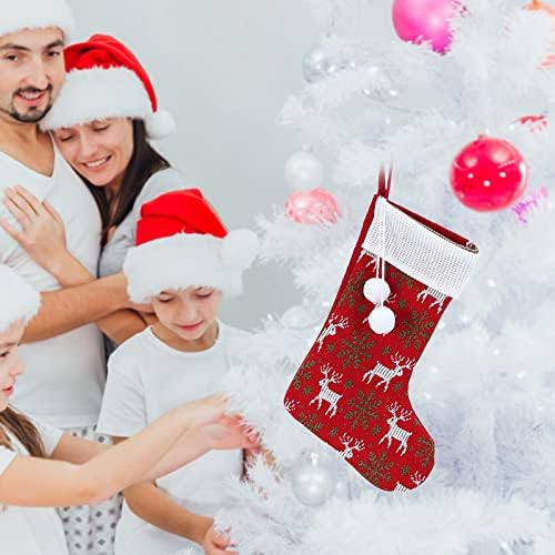 Коледен Отглеждане На Дядо Коледа, Е Червен Войлочный Окачен Чанта, Коледа Камина, Окачени Чорапи На Дядо Коледа,