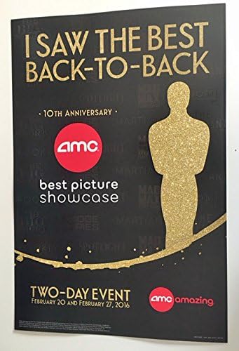 AMC BEST PICTURE SHOWCASE Оригинален Промо-Постер на филма, 12 x18 Оскар Ментов Рядко