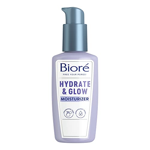 Хидратиращ крем за лице Biore Hydrate & Glow за суха и чувствителна кожа с масло от авокадо, от кокос вода и пробиотиками, Тествана