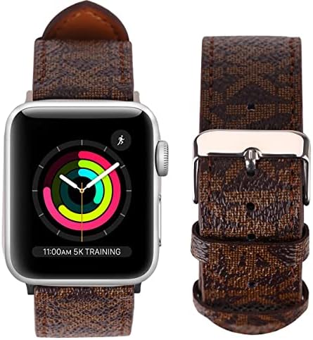 Каишка за Луксозни часовници GIFUNA, съвместим с каишка на Apple Watch, дизайнерски Кожен Взаимозаменяеми каишка