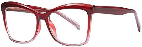 Очила за четене RESVIO за жени и мъже, Ръчно изработени, Модни Очила за четене в Негабаритной Рамки с Пружинным тръба на шарнирна