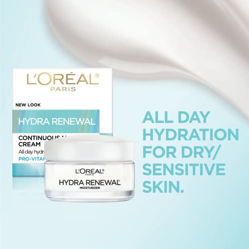 L ' Oreal Paris Хидратиращ крем за лице Hydra-Renewal с Провитамин В5 за Суха Чувствителна кожа, хидратация в рамките на целия