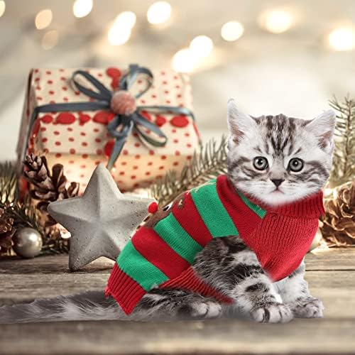 DOGGYZSTYLE Коледен Пуловер за кучета и котки, За Момчета И момичета с Грозни Елен, Коледно Облекло за домашни любимци, Празничен