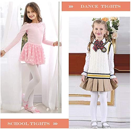 Zando/ Разтеглив Танцови Чорапогащи за Момичета, Удобни Цветни Гамаши, Разтеглив Балетные Чорапогащи за Момичета