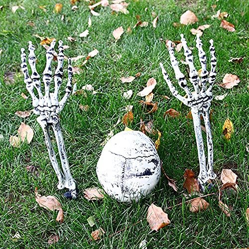 Firlar Реалистични Украса за Скелети на Хелоуин, Набор от Скелети-Groundbreakers Главата на Черепа и Ръцете на