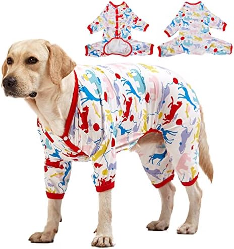 Пижами LovinPet за Гигантски кучета, Риза за хирургично възстановяване на Големи Кучета, Лека Пижама-Пуловер За Кучета,