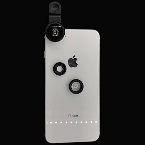 Обектив рибешко око за мобилен телефон с камера, широкоъгълен обектив 0.63 X и макро обектив за iPhone, универсален битумен