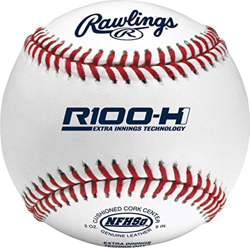 Бейзболни топки Rawlings | NFHS NOCSAE за средно образование | Брой топки 12 | R100-H1 / R100-H2 / R100-H3