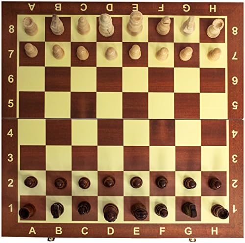 Комплект шах Creatov - Комплект Шахматни Дъски за Възрастни, Детски Комплект за Шах, Набор от Настолни Игри, Дървен