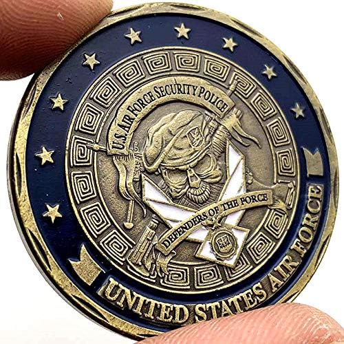 Сувенирни Монети Полицията за сигурност на военновъздушните сили на САЩ с Бронзов покритие Defenders of The Force Монета