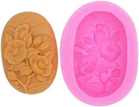 Цветя 50055 Занаят, Изкуство Силиконова Форма за Сапун Занаятчийски Форми на САМ Формата за ръчно изработени сапуни