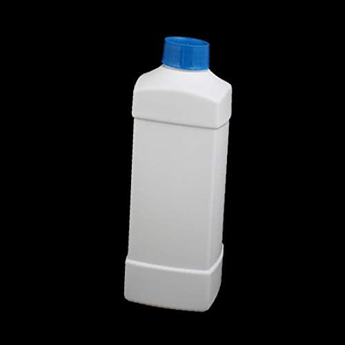 X-DREE 2 елемента 1000 мл HDPE Узкогорлая Квадратна бутилка За съхранение на твърдо прах Контейнер Бяла (Съдържание за боттильи