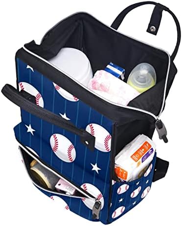 Пътен Раница GUEROTKR, Чанта за Памперси, Рюкзачные Чанти за памперси, бейзбол, безшевни модел в синята лента